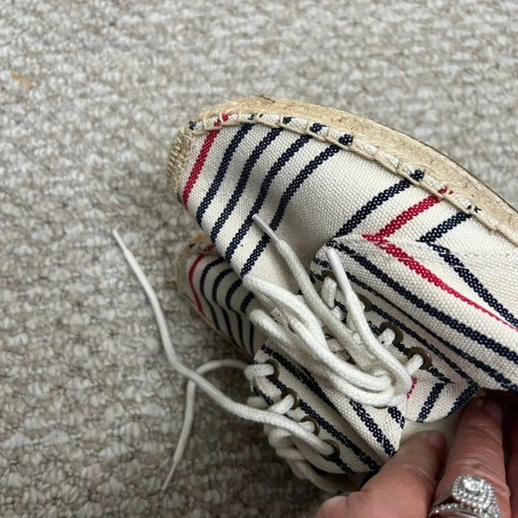 SOLUDOS Marine Stripe  Lace Sneakers 6 - Picture 9 of 11